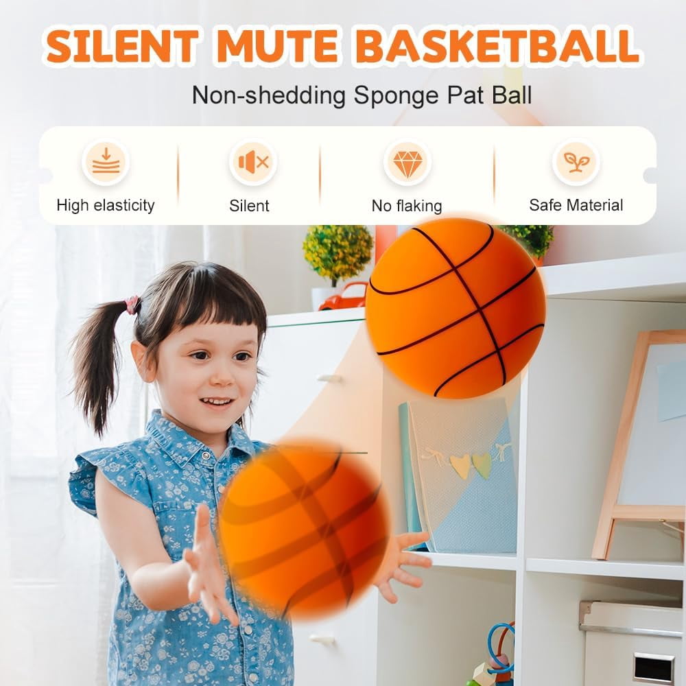 Silent Basketball, 2026 New Silent Basketball, Silent Basketballs Dribbling Indoor, No Noise Basketballs for Various Indoor Activities