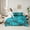 Dark Turquoise, variant on Homewish Cartoon Ocean Shark Twin Bedding Sets 7-Piece, Underwater World Bedding Comforter Set, Teens Kids Girls Boys Reversible Sheet Sets, Breathable Home Decor