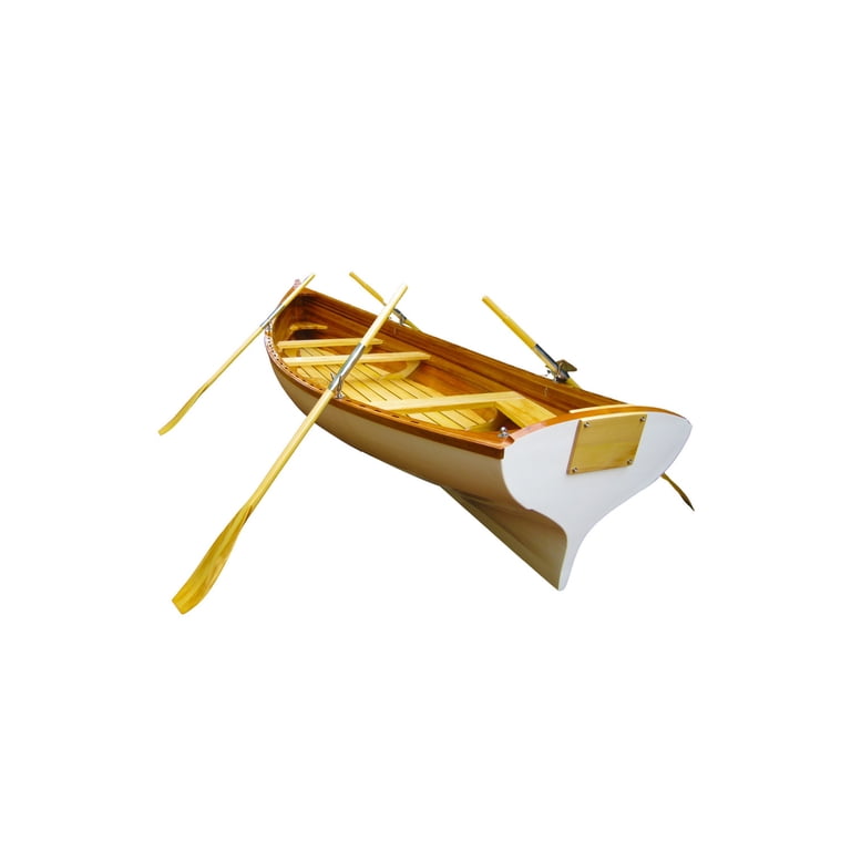 Old Modern Handicrafts Wooden Whitehall Row Boat with composite