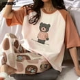 thumbnail image 4 of Pijamas de algodón de dibujos animados para mujer, ropa de dormir de manga corta, pantalones largos, ropa de casa de moda, ropa de casa, verano, primavera, nuevo, 4 of 4
