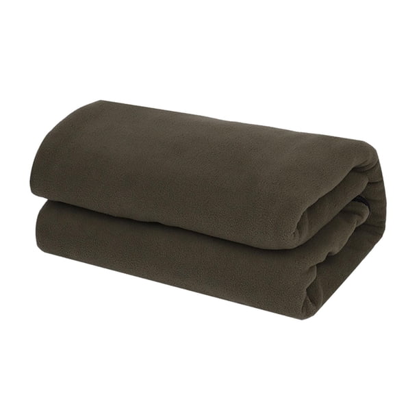 Forro para saco de dormir shamjiam manta de camping individual para adultos y niños Verde oscuro