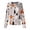 Khaki, variant on Blouse for Woman Long Sleeve Snap Front Medical Uniform Halloween Pumpkin Print Nurse Shirt with Pockets