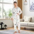 thumbnail image 6 of FORMRS Onesies Pajama for Adults Unisex Hoodie Winter Jumpsuit One Piece Sleepwear, Sizes S-2XL, Garden Pattern, 6 of 7