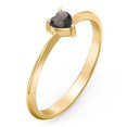 thumbnail image 3 of Heart Birthstone Ring - Smokey Quartz (June), 3 of 6