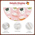 thumbnail image 4 of Daiia Cute Sushi Drawing Merry Christmas Tree Skirt , Xmas Large Lace-up Tree Skirt, Santa Snowflakes Rustic Home Decorations New Year Party Farmhouse Decor-48", 4 of 7