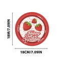 thumbnail image 3 of JingChun 16Pcs Strawberry Party theme Tableware Set Disposable Decorative Tableware Paper Set, 3 of 4