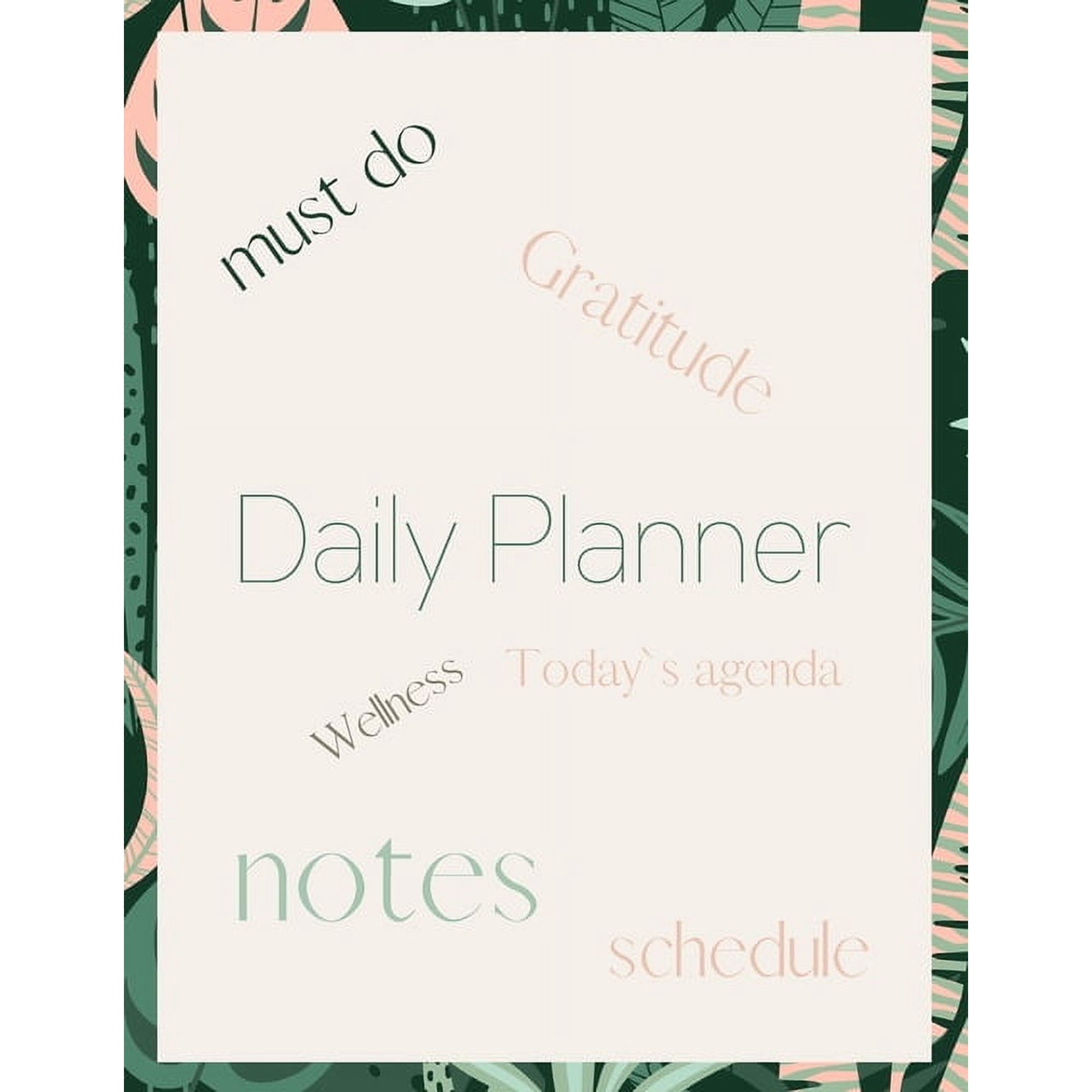 Daily Planner: Undated Daily Planner- Day at a glance (Paperback)