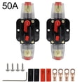 thumbnail image 1 of 2Packs Auto Inline Fuse Breaker with Wire Lugs and Heat Shrink Tube 12V-24V DC, 1 of 10