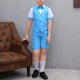 thumbnail image 4 of Odeerbi Chicos 4 Pcs Caballero Traje Formal Manga Corta Vestido Camisa + Traje Pantalones Cortos + Chaleco + Corbata Escenario Rendimiento Trajes Conjunto, 4 of 4
