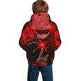 thumbnail image 7 of Jujutsu Kaisen Satoru Gojo Kids' Hoodie 3d Print Sweatshirt Soft Pullover Hooded With Big Pockets For Boys Or Girls Small, 7 of 7