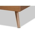thumbnail image 5 of Aimi Mid-Century Modern Walnut Brown Finished Wood Full Size Platform Bed, 5 of 5