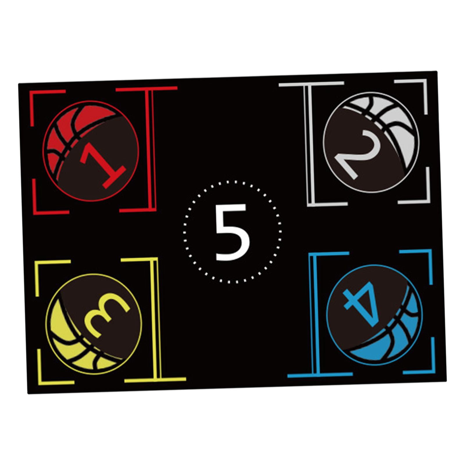 DimyFew Basketball Training Mat Basketball Dribble Trainer Basketball Practice Equipment Style B 120cmx89cm