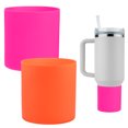 thumbnail image 1 of Funda de Botella de Agua de Silicona [2PCS] - Funda Protectora Antideslizante para Proteger Botellas de Agua de Rasguños - [Rojo y Naranja - 3.2 IN], 1 of 7