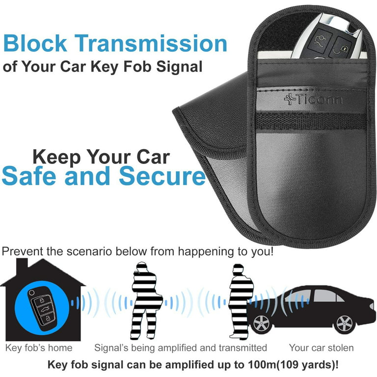 Faraday Bag For Key Fob(2 Pack), Faraday Cage Protector, Car Rfid