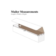 Office Depot® Brand 14 Corrugated Mailers, 3H x 3W x 14D, White, Pack Of 50