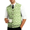 thumbnail image 6 of Mens Valentines Day Sweater Vests V Neck Sleeveless Cardigan Vest Knitwear, 6 of 7