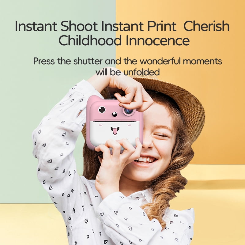 One-piece children's printer allows you to take photos and print them instantly, recording your growth and cherishing memories.