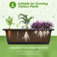 thumbnail image 6 of Homdox 3.74FT Vertical Raised Garden Stand, 5 Tiers Vertical Garden Planter with 4 Hooks, 23"L*26"W*45"H Garden Raised Stand, Indoor Outdoor Flower Planter Raised Bed for Garden Patio Yard, Black, 6 of 6