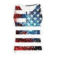 thumbnail image 3 of breaise Women's 4th of July Tank Tops Summer Patriotic Red White and Blue Print Tshirts Cotton Sleeveless T-shirts Camisole Trendy V Neck Tanks Plus Size Tops for Women, 3 of 3