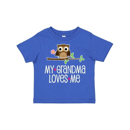 

Inktastic My Grandma Loves Me Girls Gift Toddler Toddler Girl T-Shirt