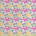 thumbnail image 1 of Spring Fabric by the Yard, Flowers Butterflies Plants Vibrant Summer Blooms Leaves Nature Wings Design, Decorative Upholstery Fabric for Sofas and Home Accents, Multicolor by Ambesonne, 1 of 4