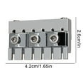 thumbnail image 4 of Juego Tuercas Bloqueo para Cuerdas Guitarra Eléctrica Sin Cabeza 6 Llave Y Tornillo (plateado), 4 of 4