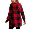 thumbnail image 4 of Pyhlmscde Women's Winter Warm Plush Hooded Jackets Cardigan, Cardigan Sweaters for Women, Cozy Sweaters for Women, Fall Coats, 4 of 5