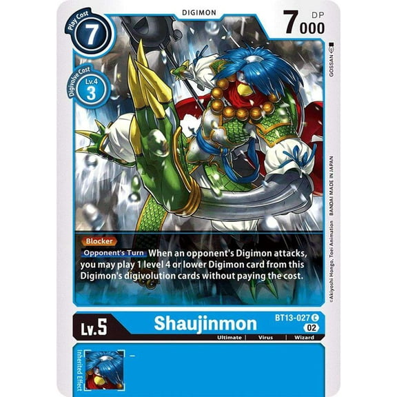 Digimon Versus Royal Knights Common Shaujinmon BT13-027