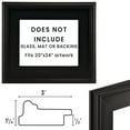 thumbnail image 3 of Creative Mark Plein Air Style Frame, Black 20x24" - 6 Pack - 2.75" Wide Moulding with 1/2" Rabbet Depth, No Glass or Backing, Museum Quality, For Art Panels, Stretched Canvas & Pictures, 3 of 7