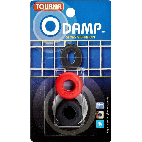 Tourna O Damp Set of 2 Vibration Dampeners - Black/Red