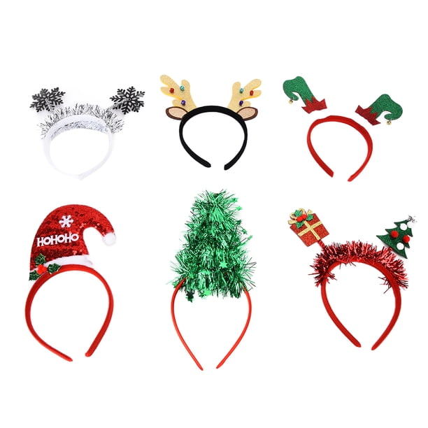 Linda Diadema Navideña, Flexible, Segura, Inofensiva, Linda, El Mejor Regalo, Diadema Con Astas Navideñas Para Niños Y Adultos