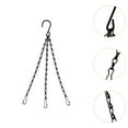 thumbnail image 6 of MAGIDEAL 3 s Flower Pot Chain Bird Cage Hanger Hanging Chains with Hooks Plant Hanger Black A, 6 of 8