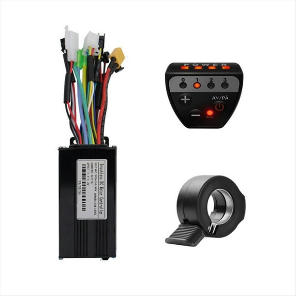 Controlador Sin Escobillas de 36 V, 48 V y 26 A con Pantalla LED G20 y Kit de Acelerador 130X para Scooter Eléctrico y Kit de Reparación de Bicicletas Eléctricas.