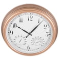 thumbnail image 1 of KONTONTY Digital Clock With Temperature Outdoor Wall Clock Plastic Round Time Display 1Pcs, 1 of 8