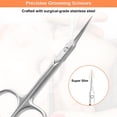 thumbnail image 3 of EXLEAF 2026 New Cuticle Scissors Extra Fine Curved Blade,Super Slim Scissors for Cuticles Care Professional Manicure Small Scissors with Precise Pointed Tip Grooming Blades,Eyebrow,Eyelash,&Dry Skin, 3 of 7