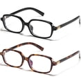 thumbnail image 1 of Gafas de bloqueo de luz azul hnbliv retro rectangulares para mujer, 1 of 7