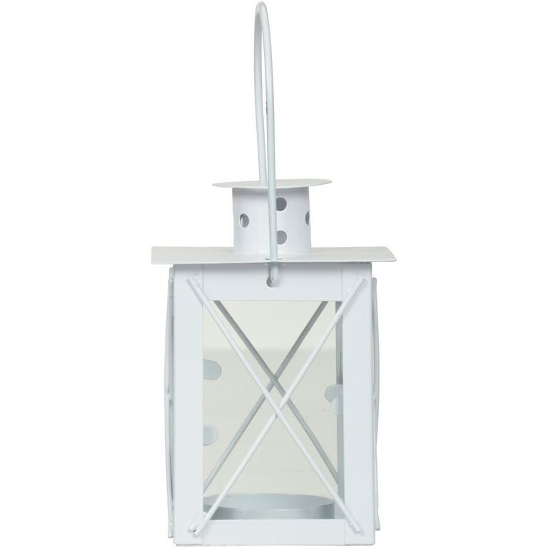 Gartner Studios Small White Metal Votive Lantern, 1 Each