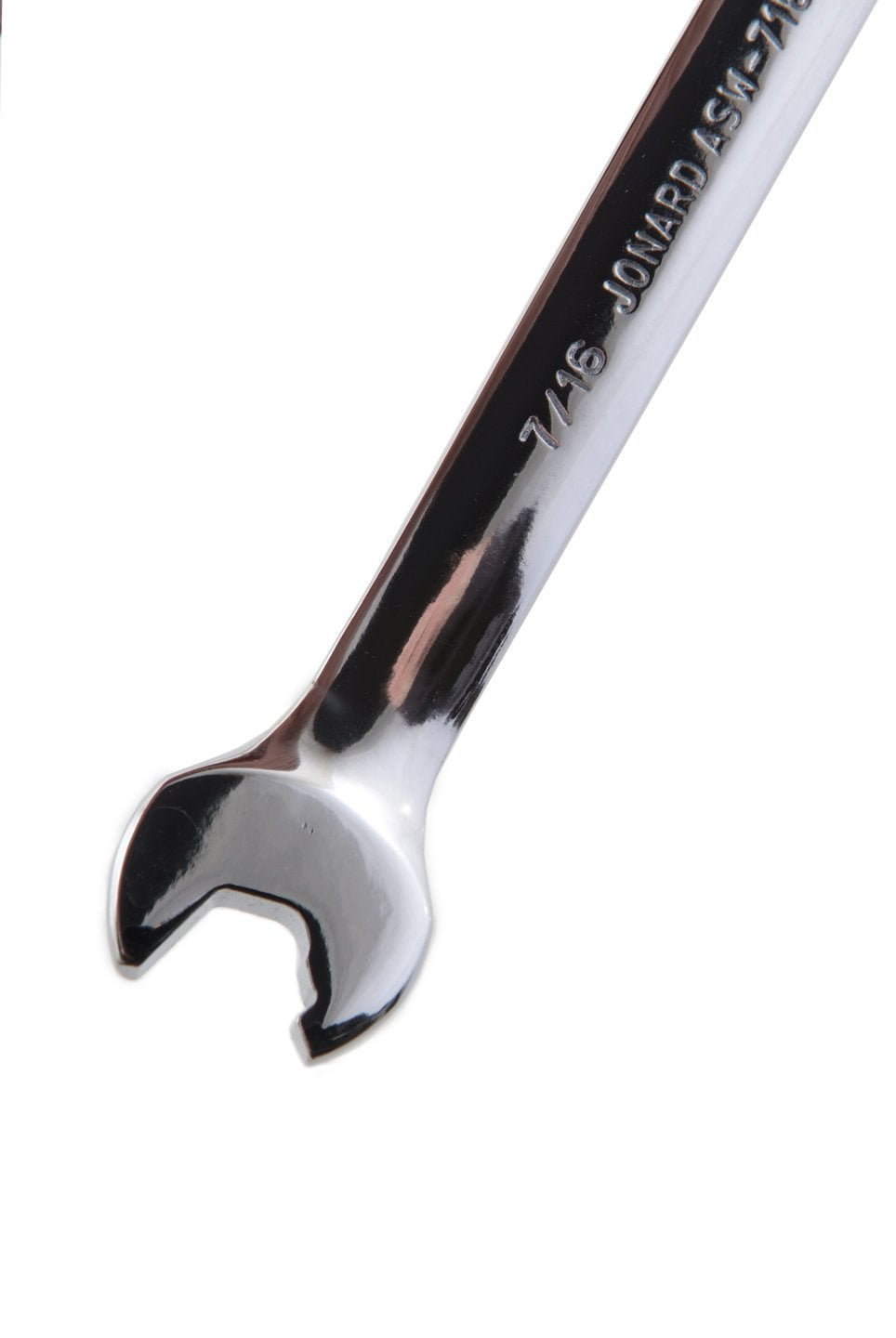 9/16 Opening Size 6-1/2 long gloss finish Jonard ASW-916 Carbon Alloy Steel Angled Head Double Ended Speed Wrench 