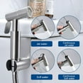 thumbnail image 2 of Bidet Sprayer for Toilet, Handheld Bidet Toilet Sprayer Set with Dual Mode (Jet/Stream), Bidet Attachment Accessory Kit for Toilet ,Wall Mounted /Toilet Tank Mounted,Muslim Shower for Self Cleaning, 2 of 6