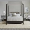 thumbnail image 4 of Hillsdale Melanie Coastal Metal/Wood Queen Canopy Bed in Bronze, 4 of 5