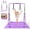 purple, variant on Ambifirner Gymnastics Bar Gymnastics Horizontal Bar with Adjustable Height Foldable Training Bar with Mat for Home Practice