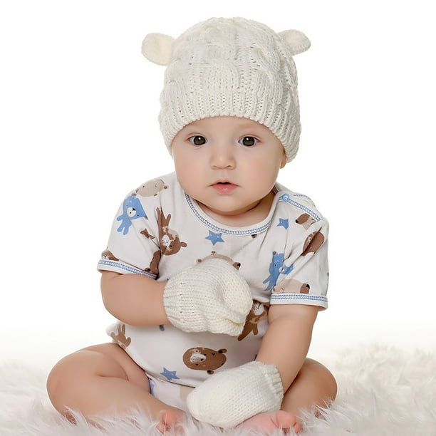 Infant hat 2024 and glove set