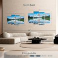 thumbnail image 4 of Elephant Stock Pyramid Lake Wall Art - Horizontal Multi Panel Canvas - 4 Pieceliving Room Wall Decor - Photography Nature Multi Panel - Blue And Green Decor - 68" x 42", 4 of 8