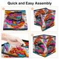 thumbnail image 4 of Mind Car Foldable Toy Box Cube Organizer with Handle, 10.8"x10.5"x10.6", Large Capacity Toy Storage Bin, 4 of 6