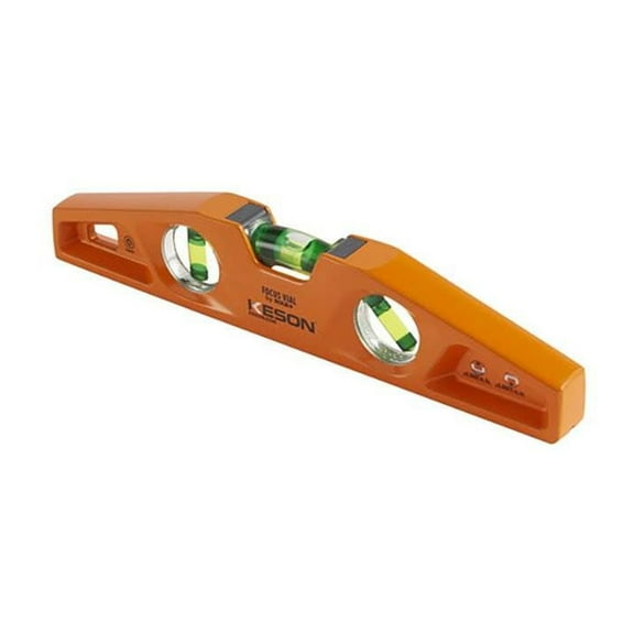 Keson LKTFM Sola 9 Inch Magnetic V-Groove Aluminum Torpedo Style Level Tool