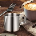 thumbnail image 5 of TABLZONE Home Coffee Cup Silver Milk Frother Easy to Clean for Latte Art 3Pcs, 5 of 6