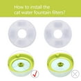 thumbnail image 5 of Cat Water Fountain Filters Replacement Filters for Flower Fountain Cat Water Fountain Water Dispenser 4PCS, 5 of 6