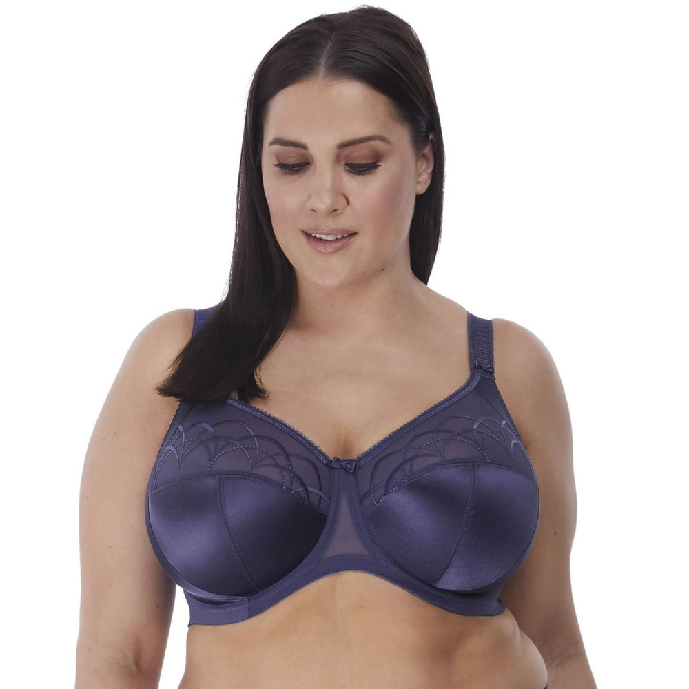 Elomi Elomi Womens Cate Underwire Full Cup Banded Bra, 38HH, Denim