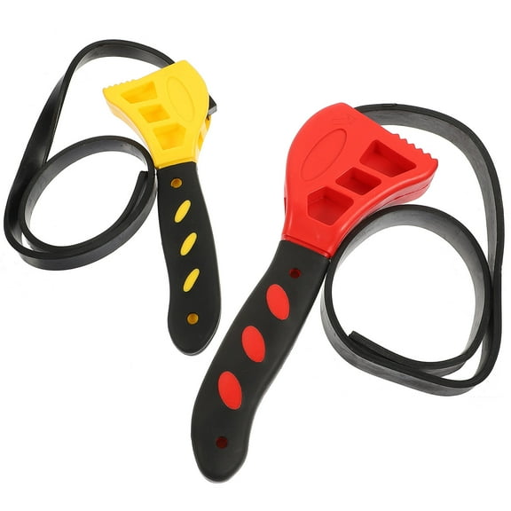 WHAMVOX  2 Pcs Small Oil Filter Wrench Strap Heavy Duty Type Can Metric
