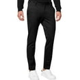 thumbnail image 2 of Men's Golf Pants Twill Stretch Work Dress Comfy Pants Lightweight Quick Dry Casual Slacks Trousers with Pockets Size 3XL Black, 2 of 6